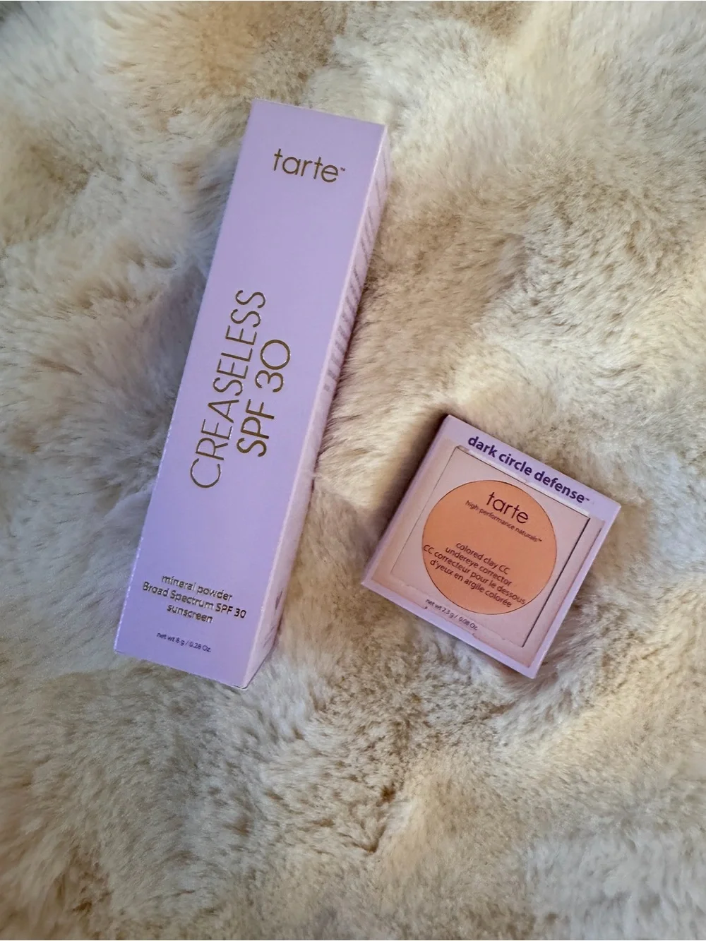 tarte Creaseless SPF 30 Concealer Stick & Dark Circle Defense - Peach NIB